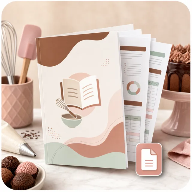 Mockup do Mini Guia de Precificação em PDF